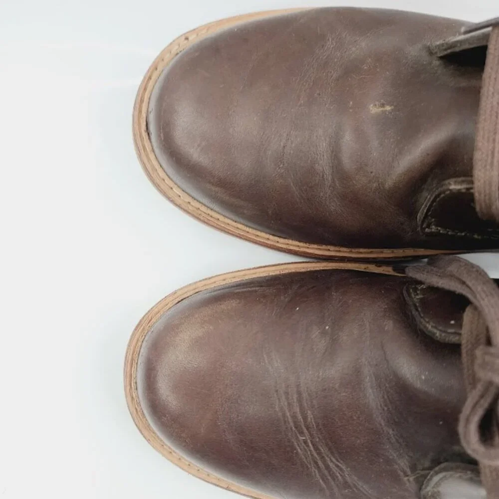 Olukai Men's Dark Brown Kilakila Leather Classic Ankle Chukka Boots Size 11.5